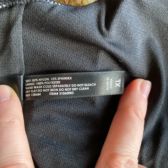 NWOT Hot Topic Mushroom & Butterfly Padded Swim Top Size XL - Picture 4 of 4